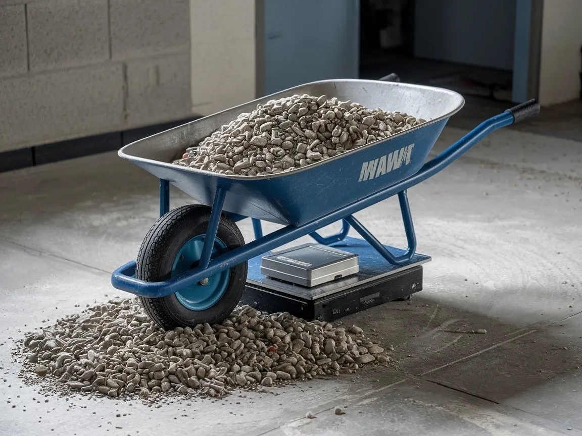 Zdjęcie Ile waży taczka żwiru? Odkryj, co wpływa na jej ciężar