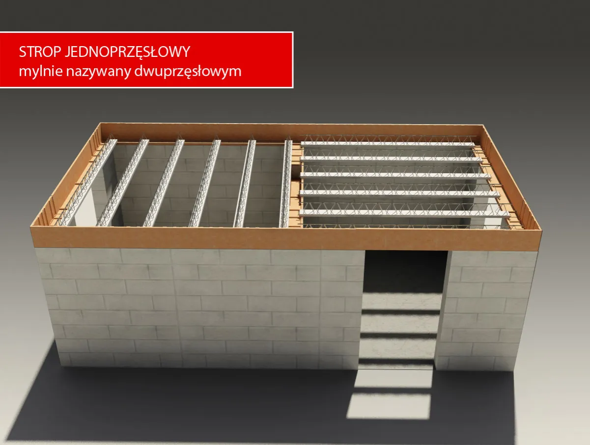 przekr&oacute;j strop teriva zbrojenie
