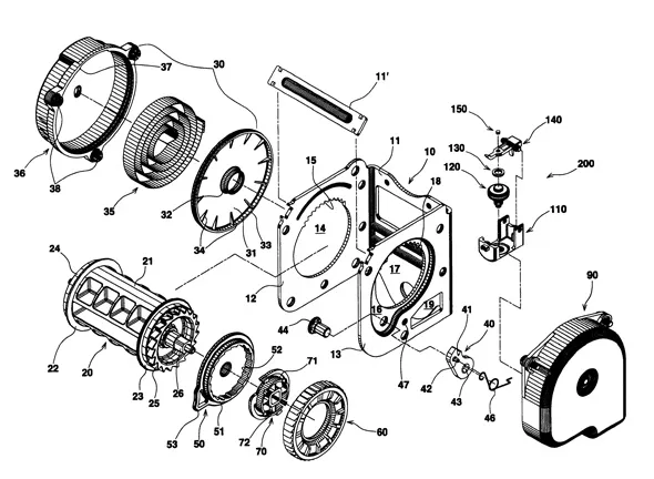 regeneracja napinacza pasa bezpieczeństwa schemat