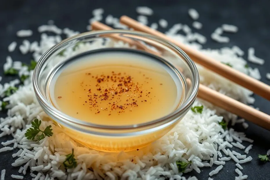 mieszanie ryżu sushi z zaprawą