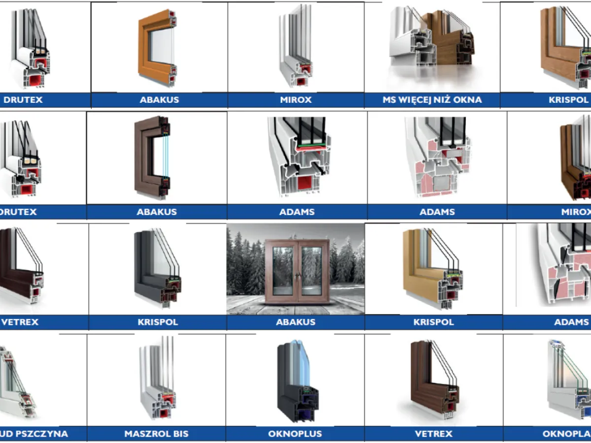 Porównanie okien PCV drewnianych aluminiowych