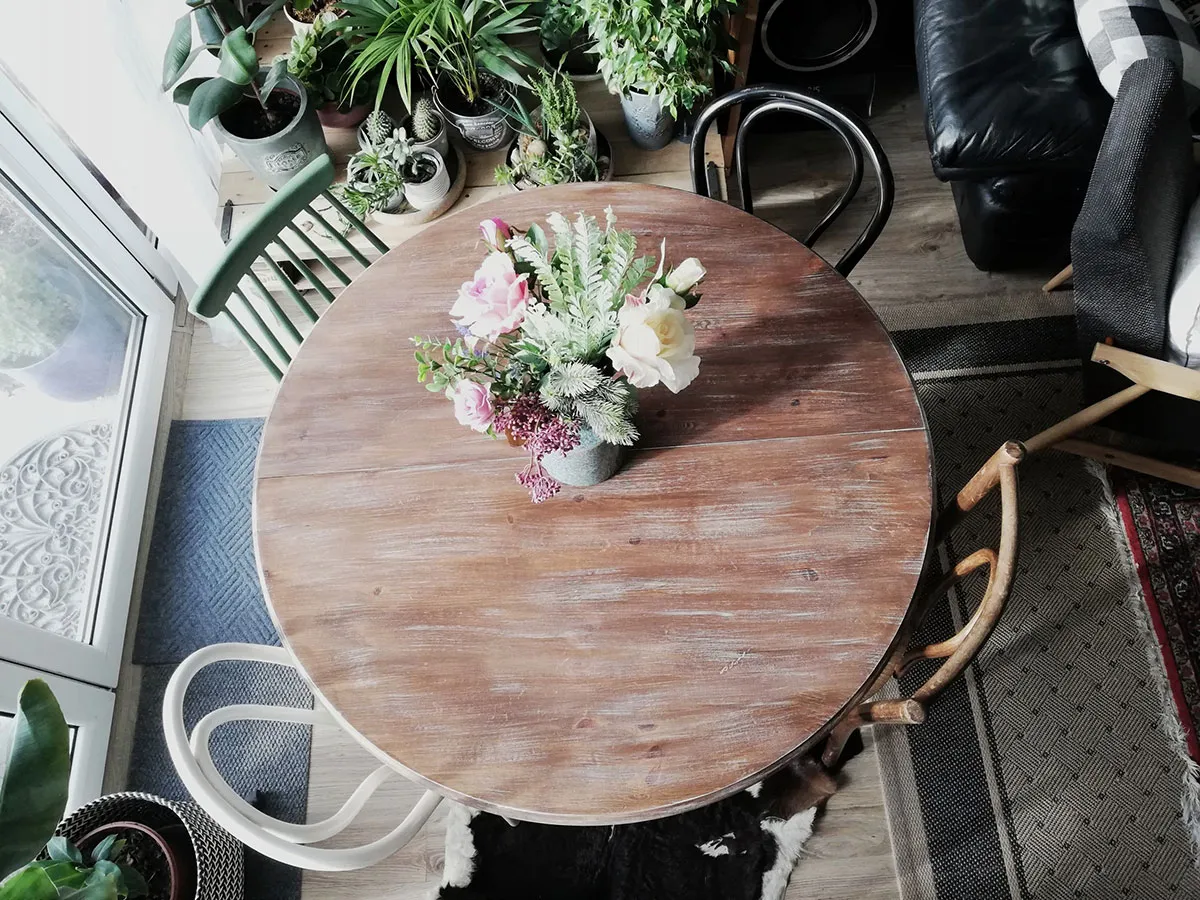 gotowy stół drewniany DIY inspiracje