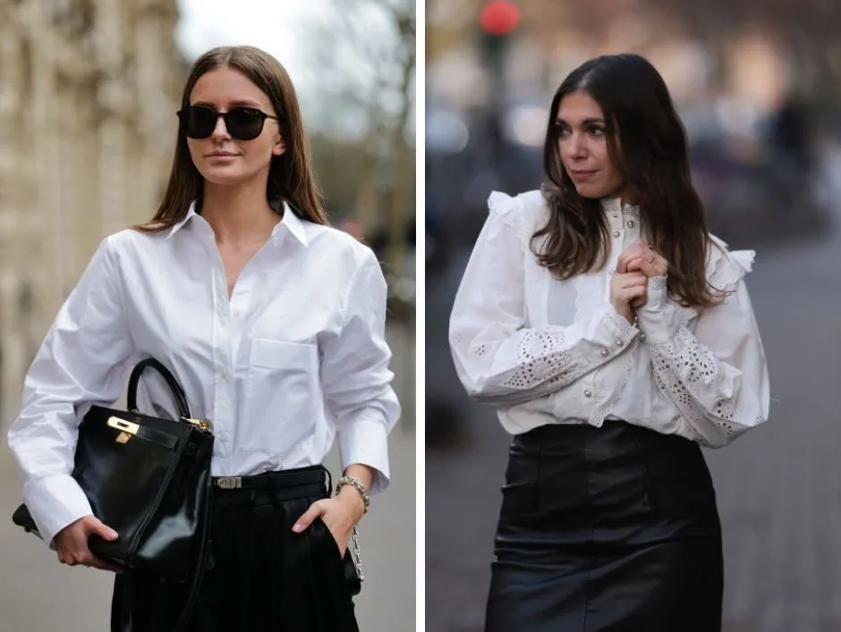 stylizacje z koszulą damską na r&oacute;żne okazje