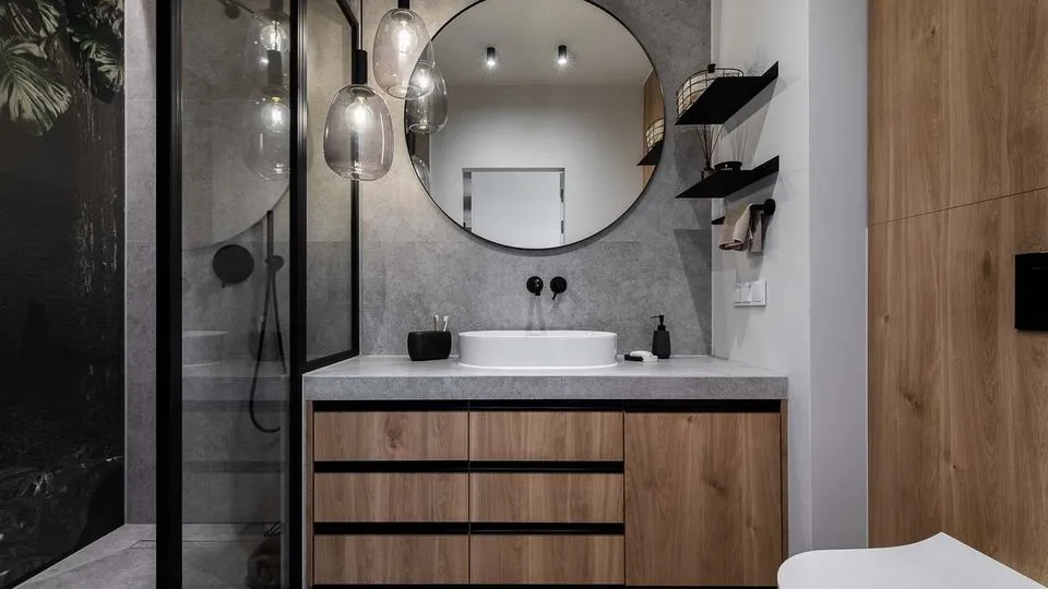 mała łazienka optyczne powiększenie aranżacje