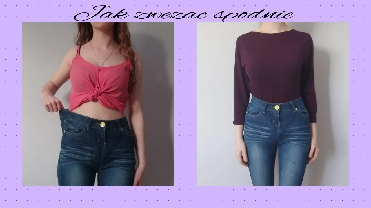 zaszewki w jeansach przy szlufkach z bliska