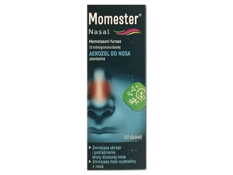 Momester aerozol na receptę vs Momester Nasal bez recepty opakowania