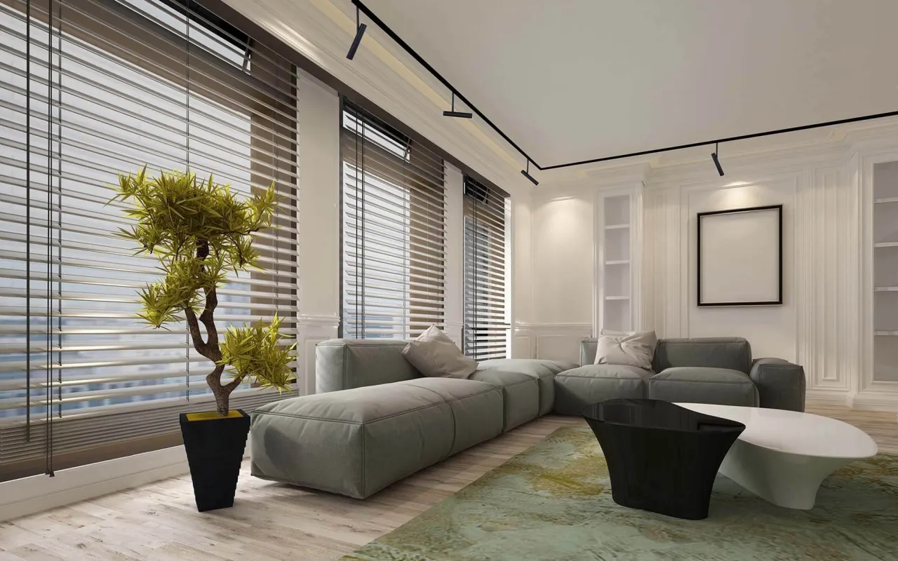 Oświetlenie szynowe w salonie nowoczesne aranżacje