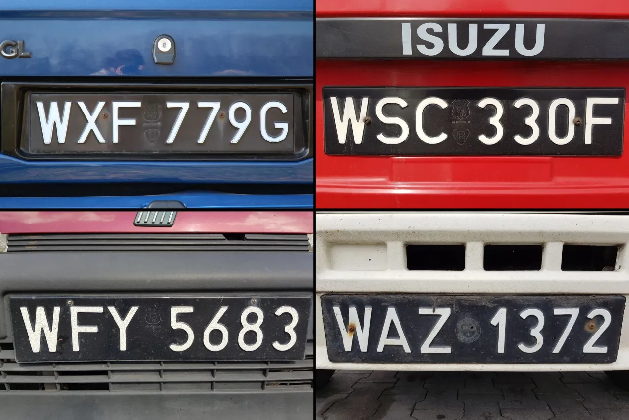 czarne tablice rejestracyjne historia