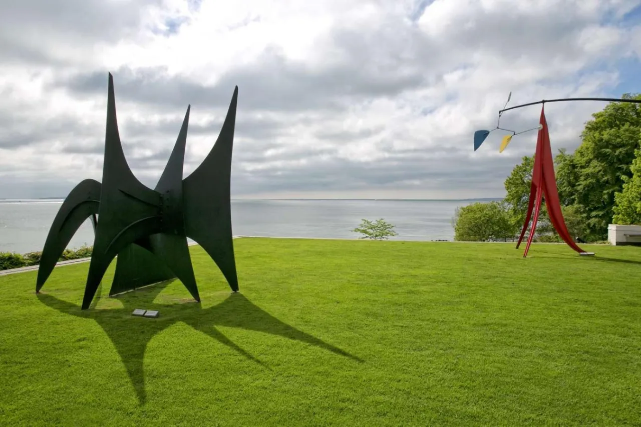 Louisiana Museum of Modern Art exterior and sculpture garden