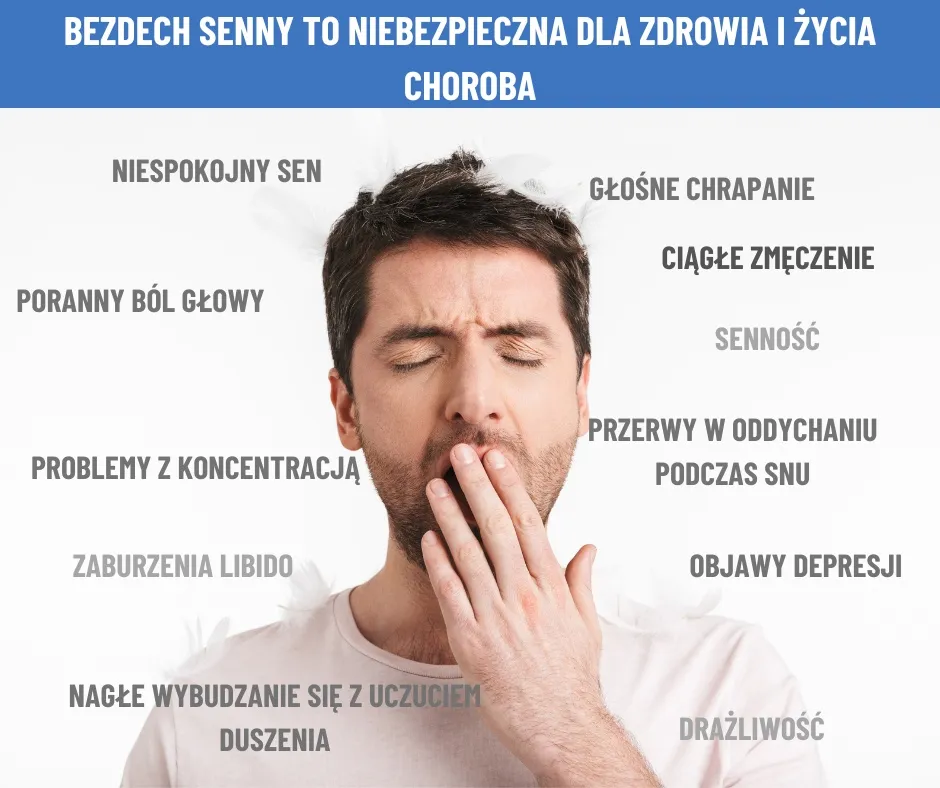 objawy bezdechu sennego