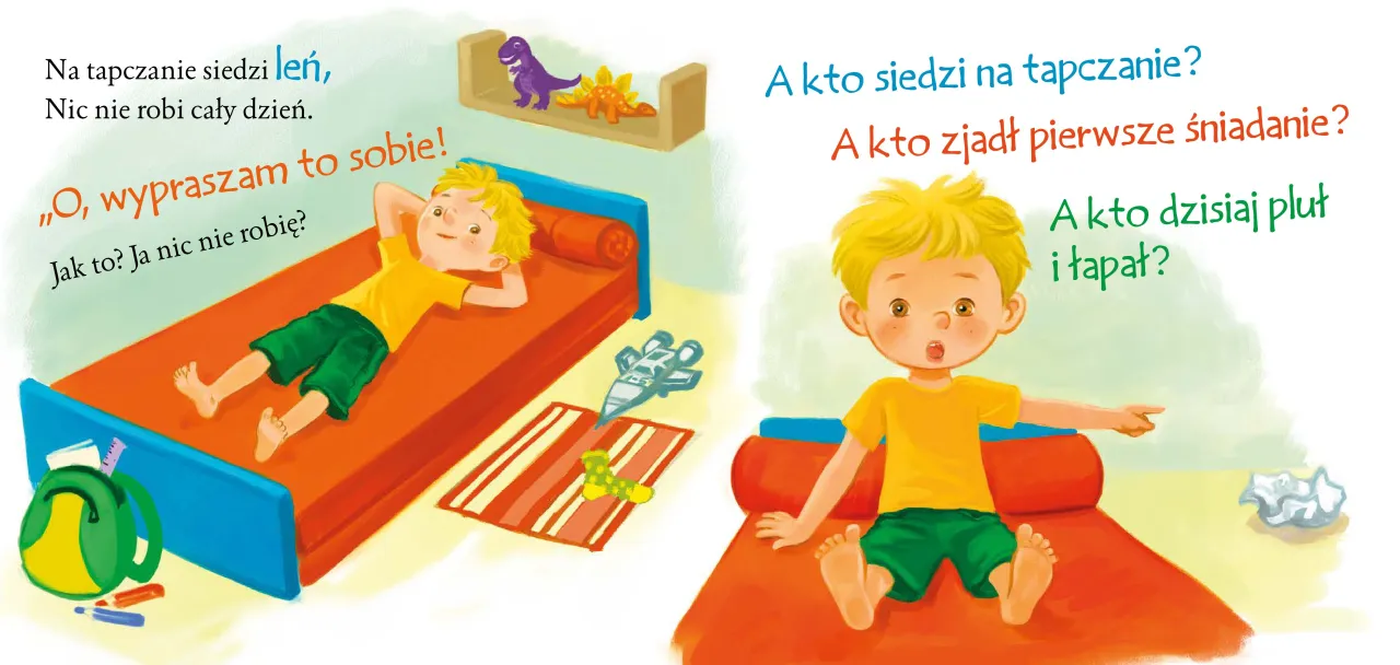 Jan Brzechwa wiersz Leń ilustracja