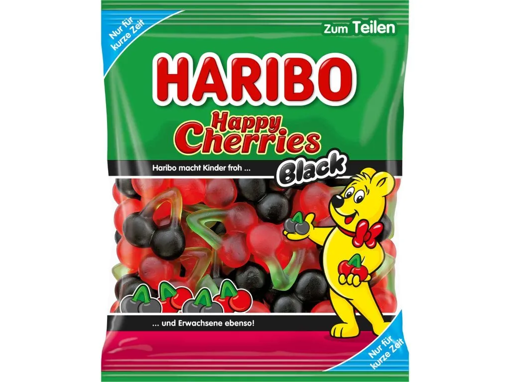 rodzaje czarnych żelk&oacute;w Haribo