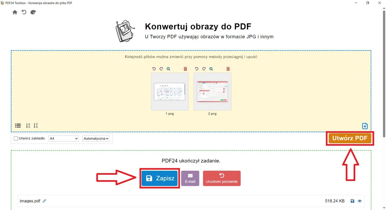 tworzenie pdf ze zdjęć na komputerze