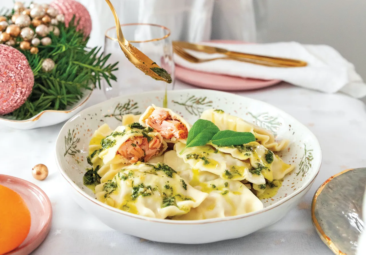 Nowoczesne dania świąteczne eleganckie