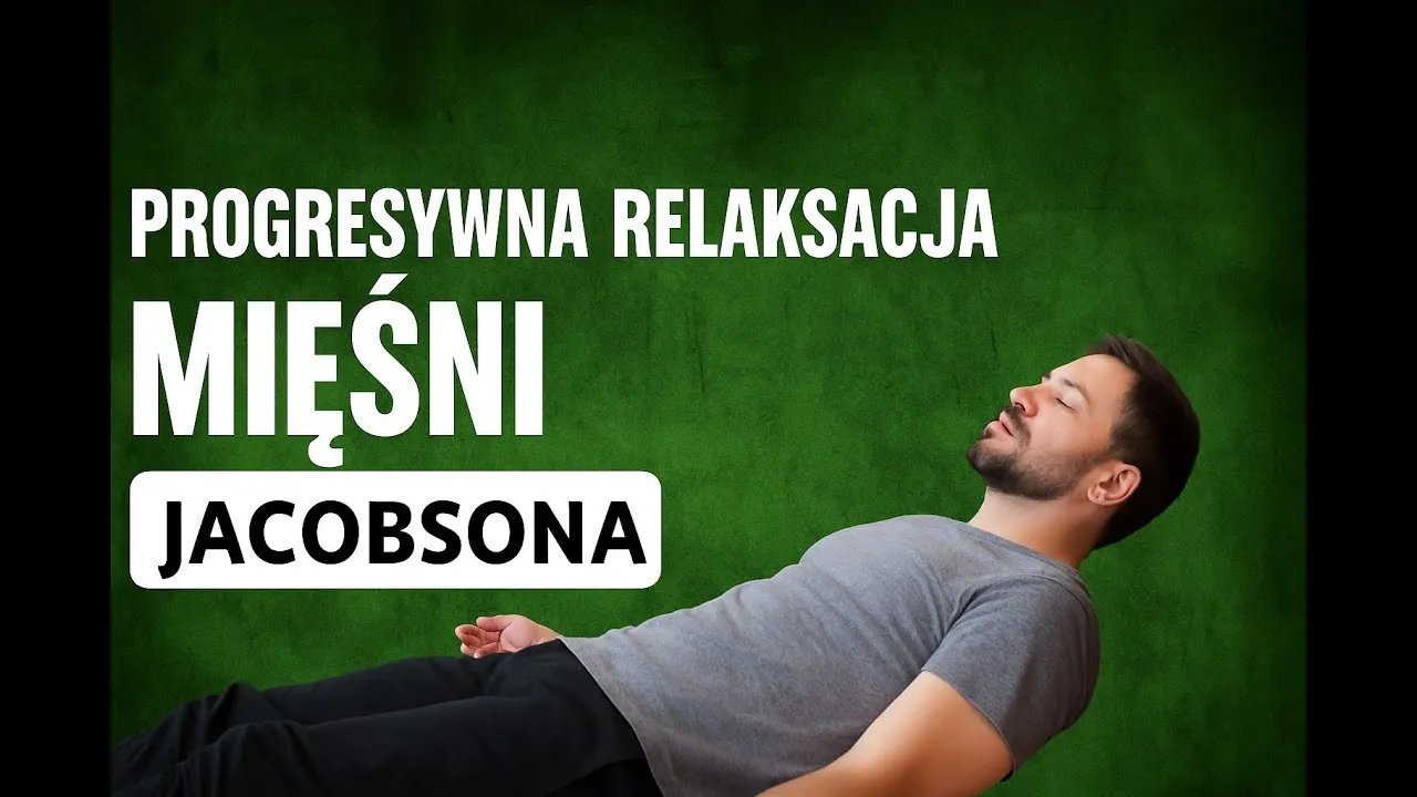 Osoba wykonująca progresywną relaksację mięśni Jacobsona