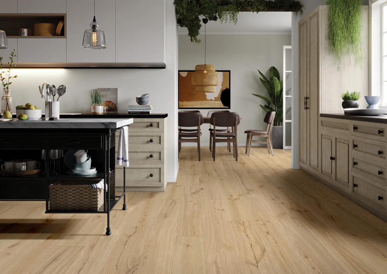 panele winylowe SPC w kuchni