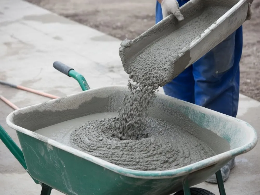 składniki do betonu cement piasek żwir woda