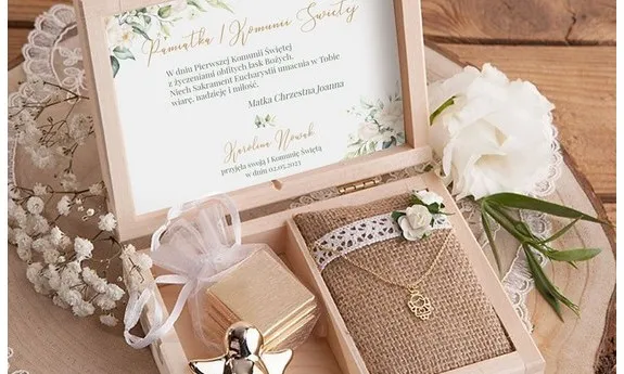 Pamiątki komunijne dla dziewczynki i chłopca