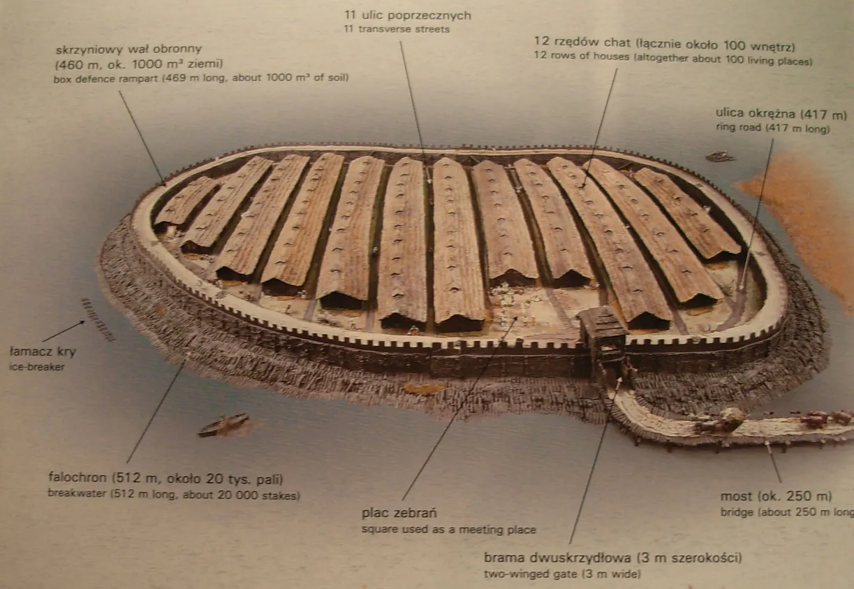 Biskupin rekonstrukcja osady zamek Golub-Dobrzyń