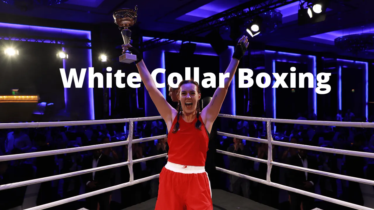 boks fitness kobiety white collar