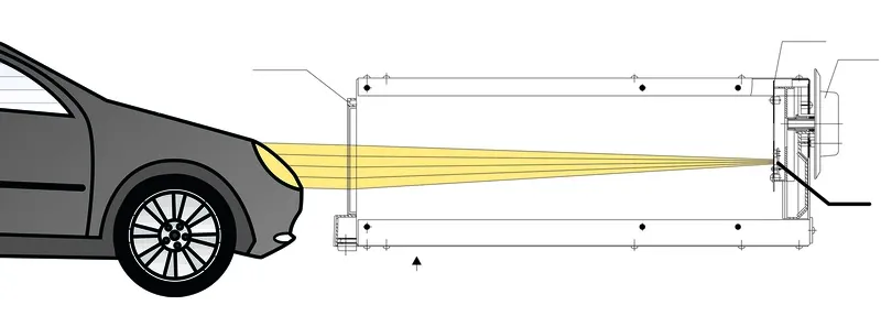 Schemat regulacji świateł na ścianie