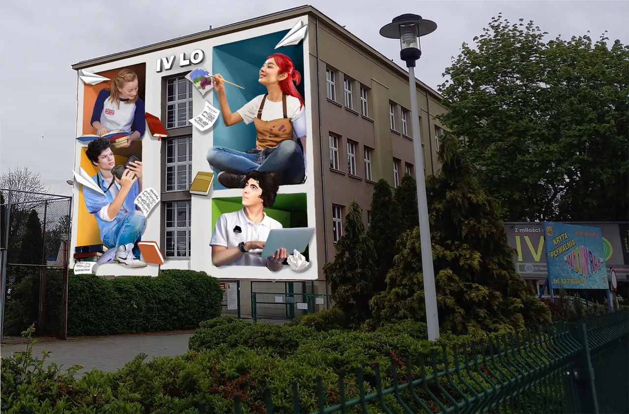 mural 3D Ostr&oacute;w Wielkopolski