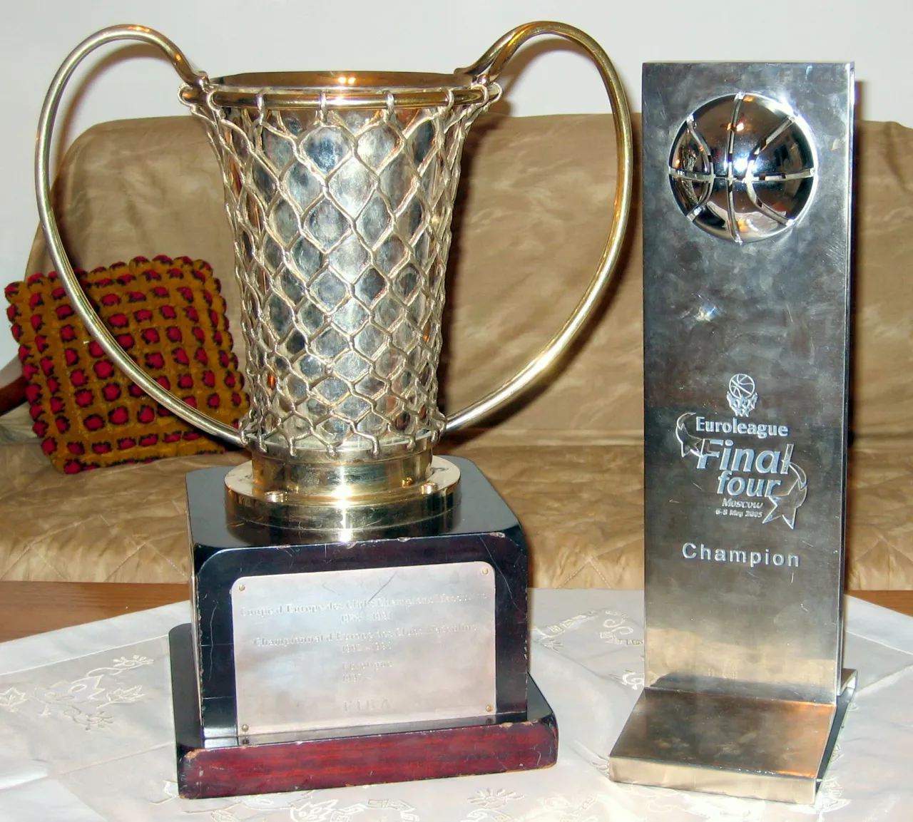 Euroliga baloncesto ambiente partido trofeo