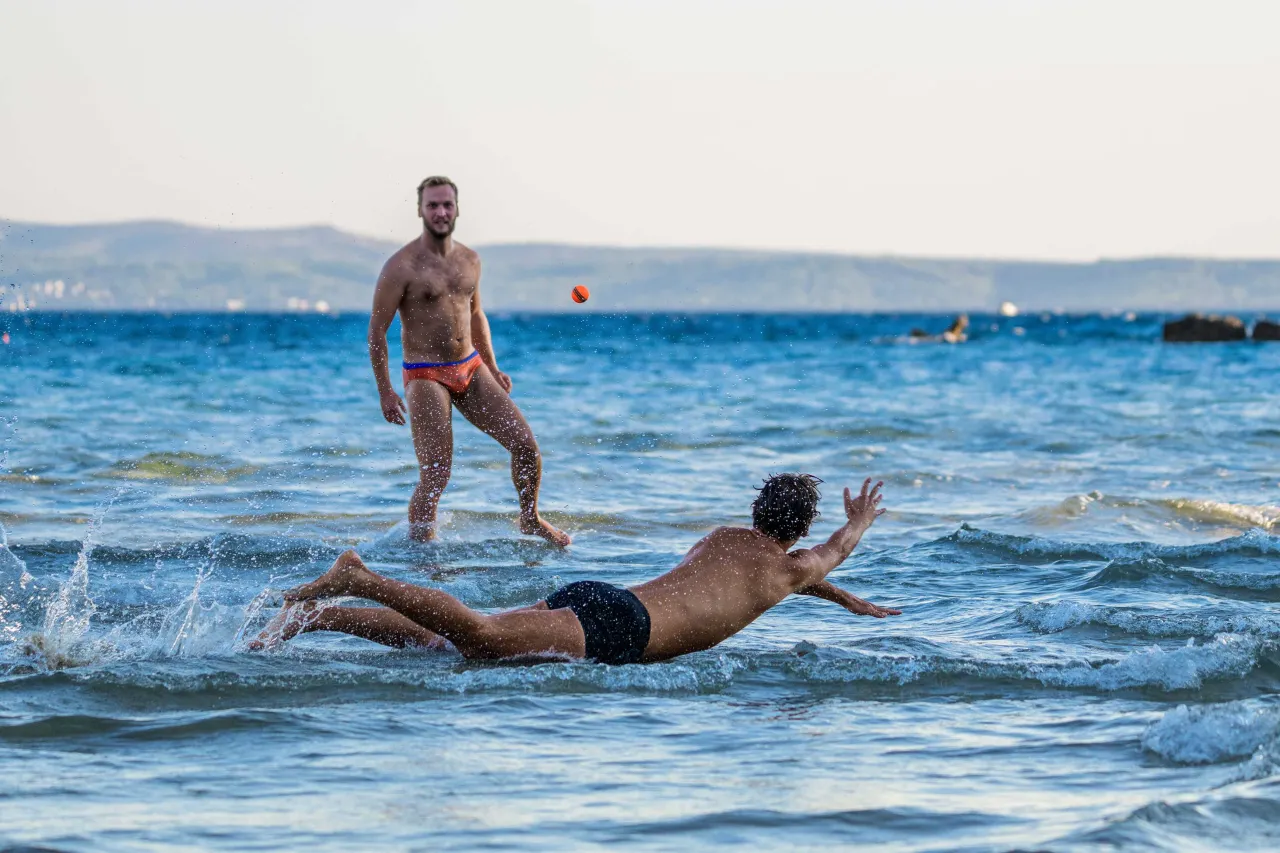 Plaża Bačvice Split picigin