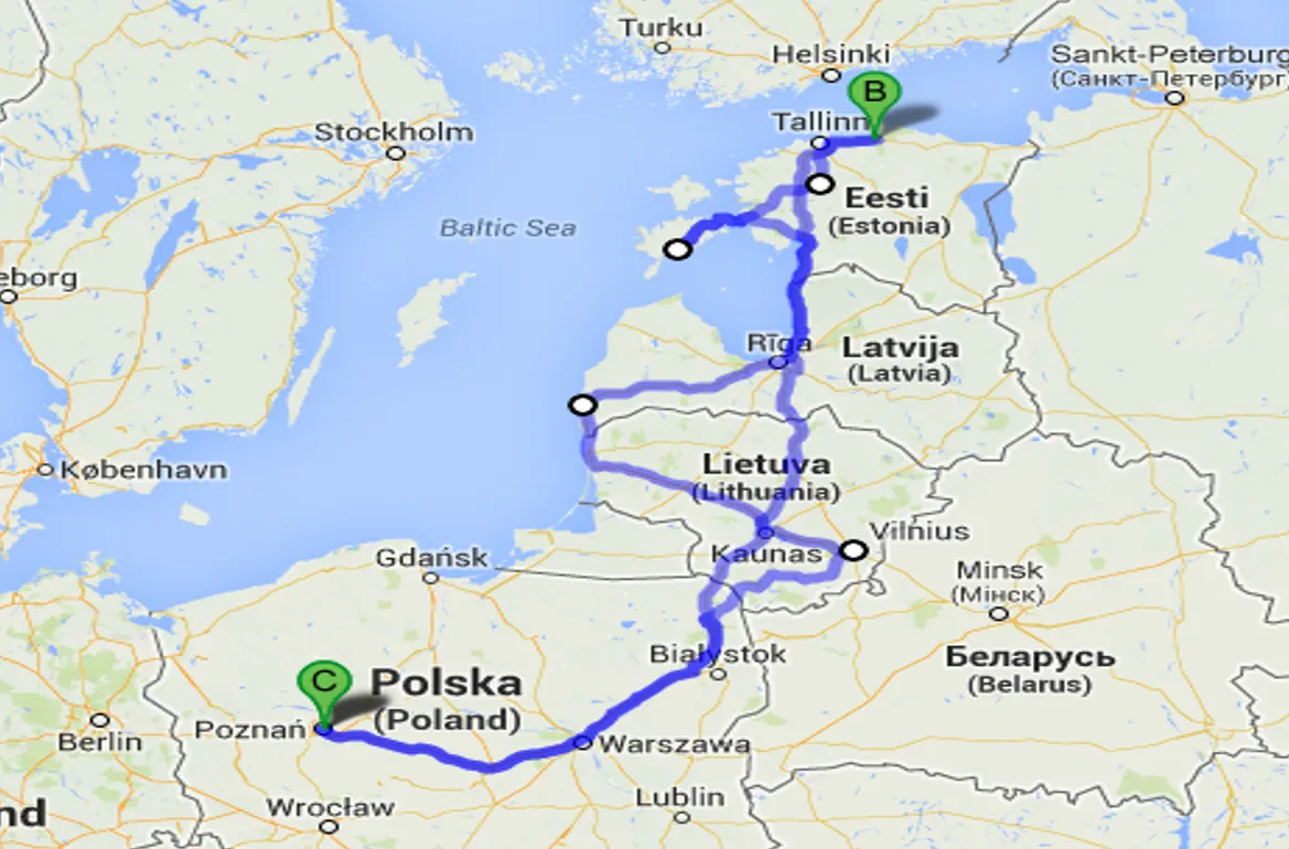 mapa litwy atrakcje turystyczne