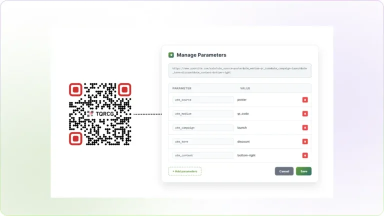 osoba sprawdzająca adres URL po zeskanowaniu kodu QR