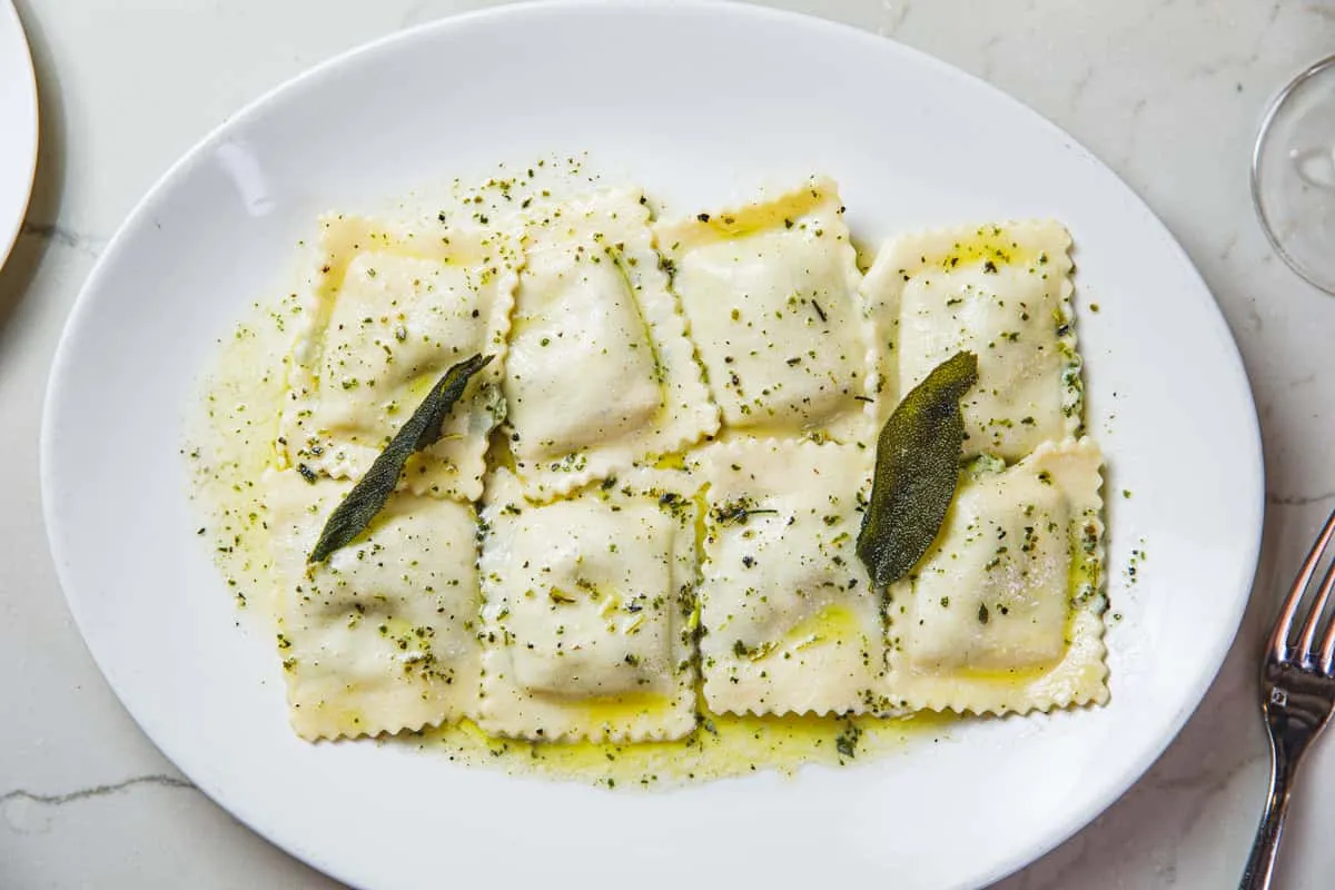 hausgemachte Ravioli italienisches Restaurant