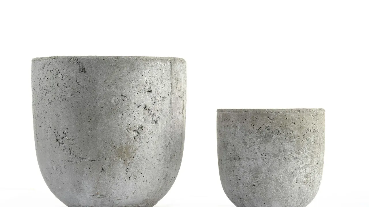 r&oacute;żne rodzaje doniczek betonowych DIY