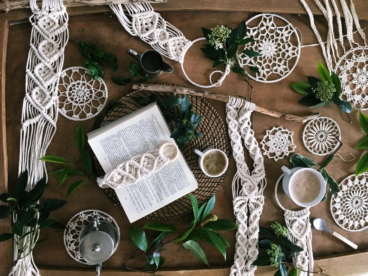 makrama węzeł mocujący, makrama węzeł płaski, makrama węzeł spiralny