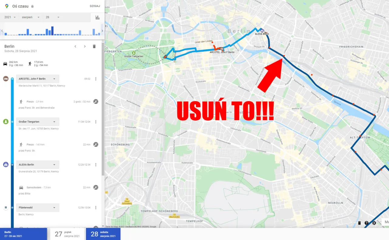 Weryfikacja lokalizacji noclegu Google Maps