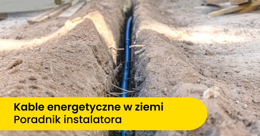 kabel elektryczny w rurze osłonowej pod ziemią