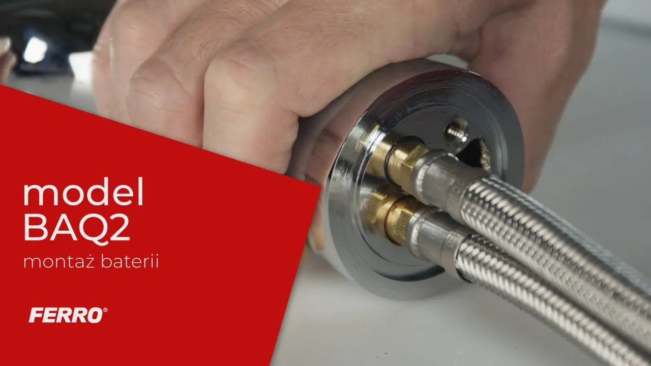 Podłączenie baterii umywalkowej od spodu