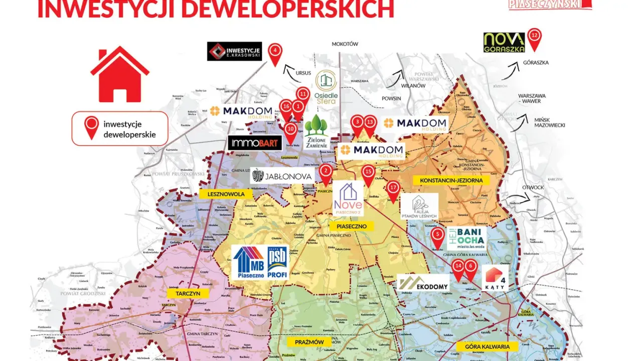 Mapa budów deweloperskich w Polsce