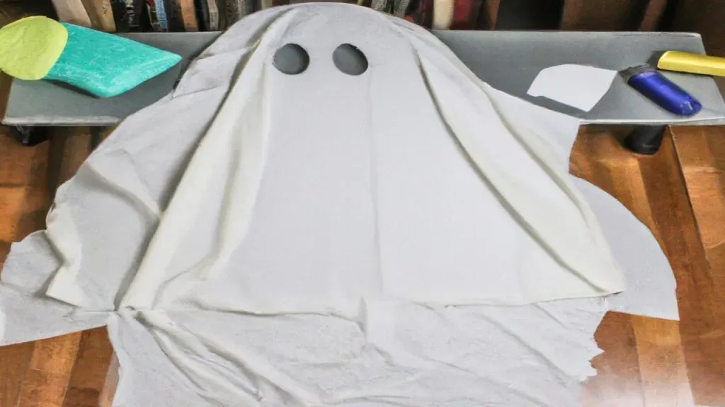 dziecko w stroju ducha diy