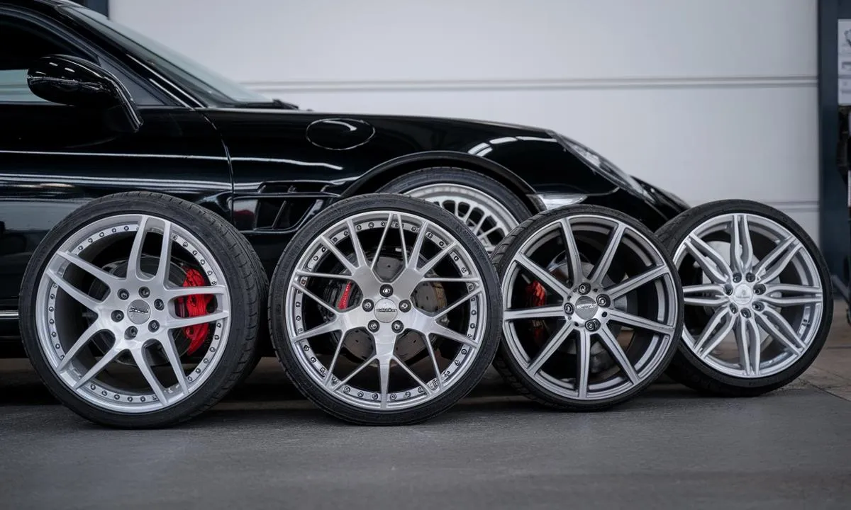 czarny samoch&oacute;d grafitowe felgi antracyt