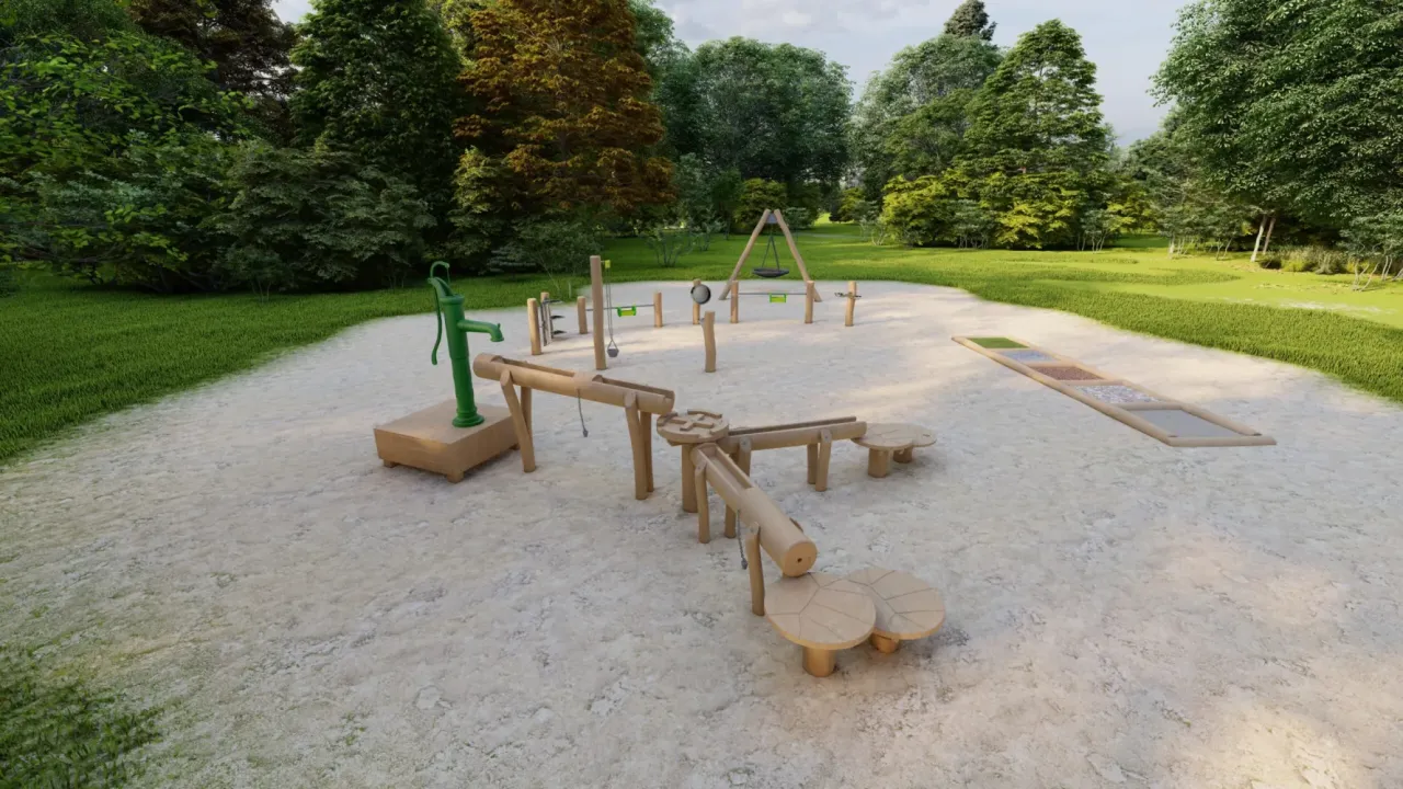 naturalny plac zabaw dla dzieci integracyjny