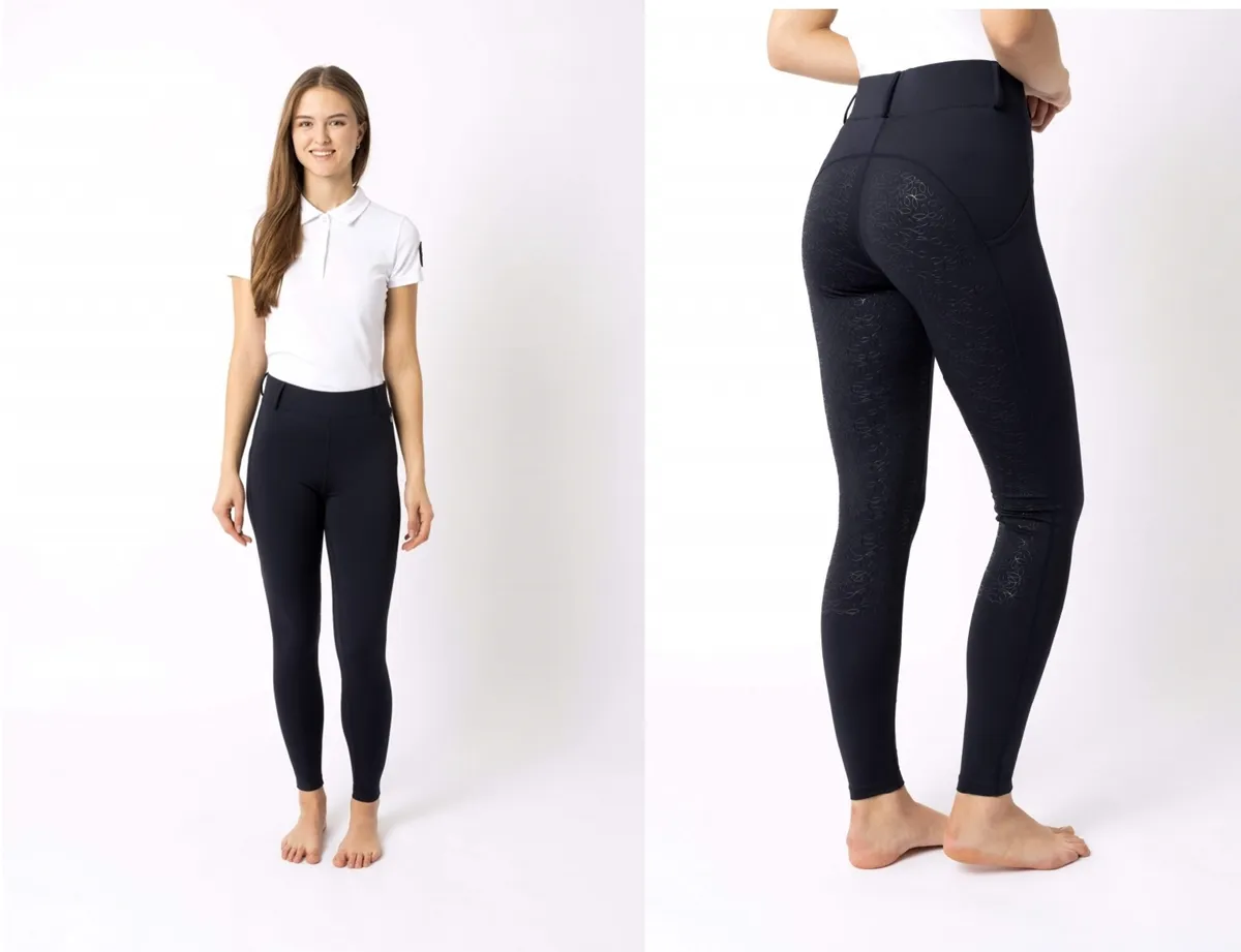 materiały bryczesy jeździeckie lato zima