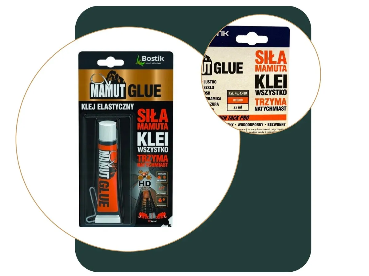 Kleje montażowe do luster Mamut Pattex Soudal
