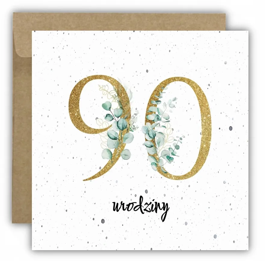 liczba 90 napisana poprawnie na kartce papieru lub tablicy