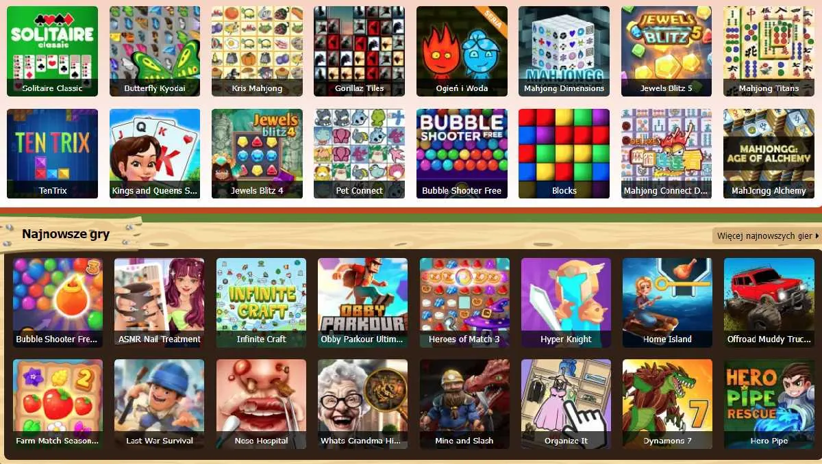 Popularne gry online różnych gatunków