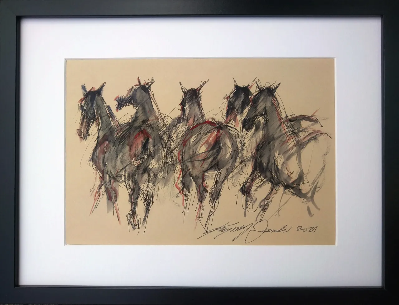 Współczesne polskie malarstwo konie abstrakcja