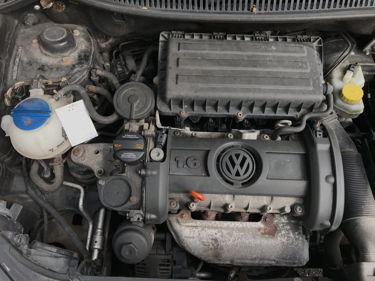 VW Polo 9N Motorraum Motor&ouml;l