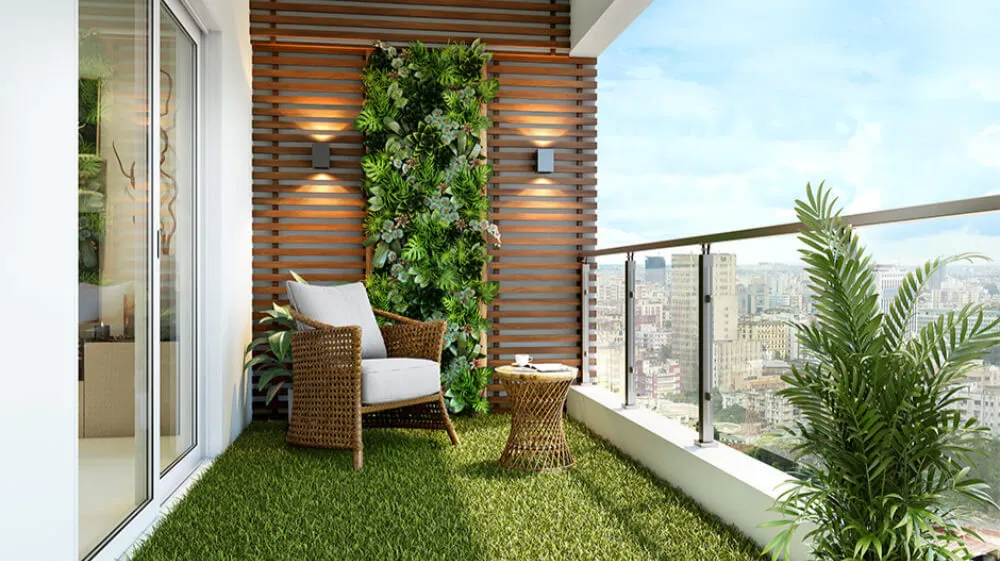 inspiracje oświetlenie balkonu bez wiercenia