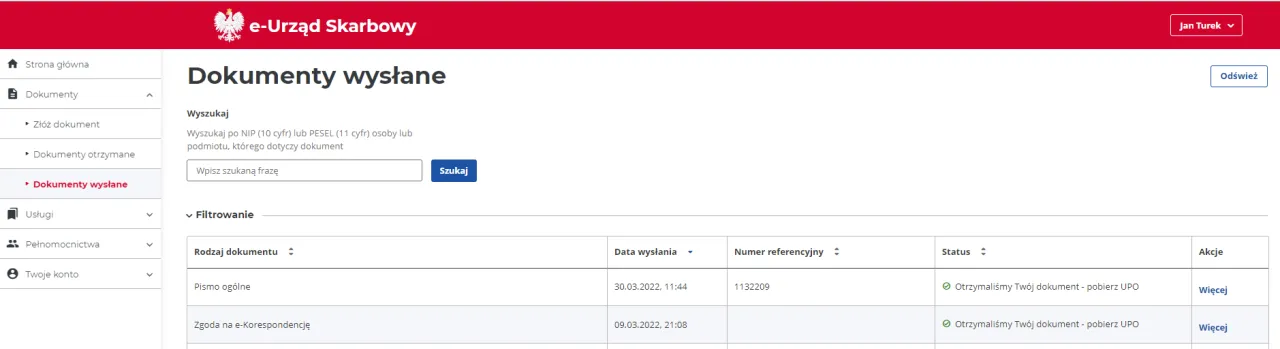 Urząd Skarbowy dokumenty