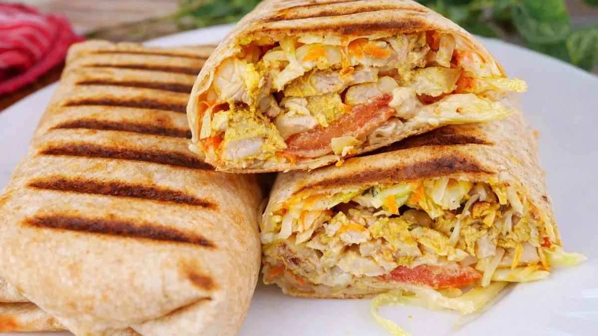 kebab w tortilli, zdrowe jedzenie, fast food