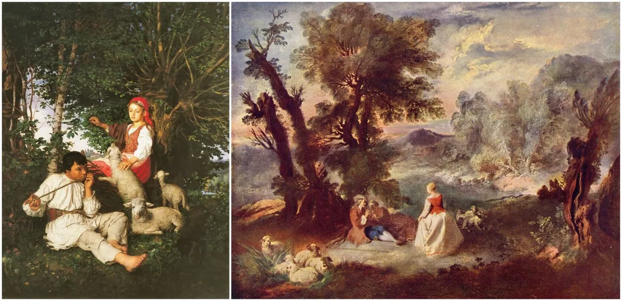 Laura i Filon ilustracja sielanka